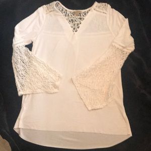 🌈🌻🦋soft knit w/lace sleeves and back yolk🌈🌻👗